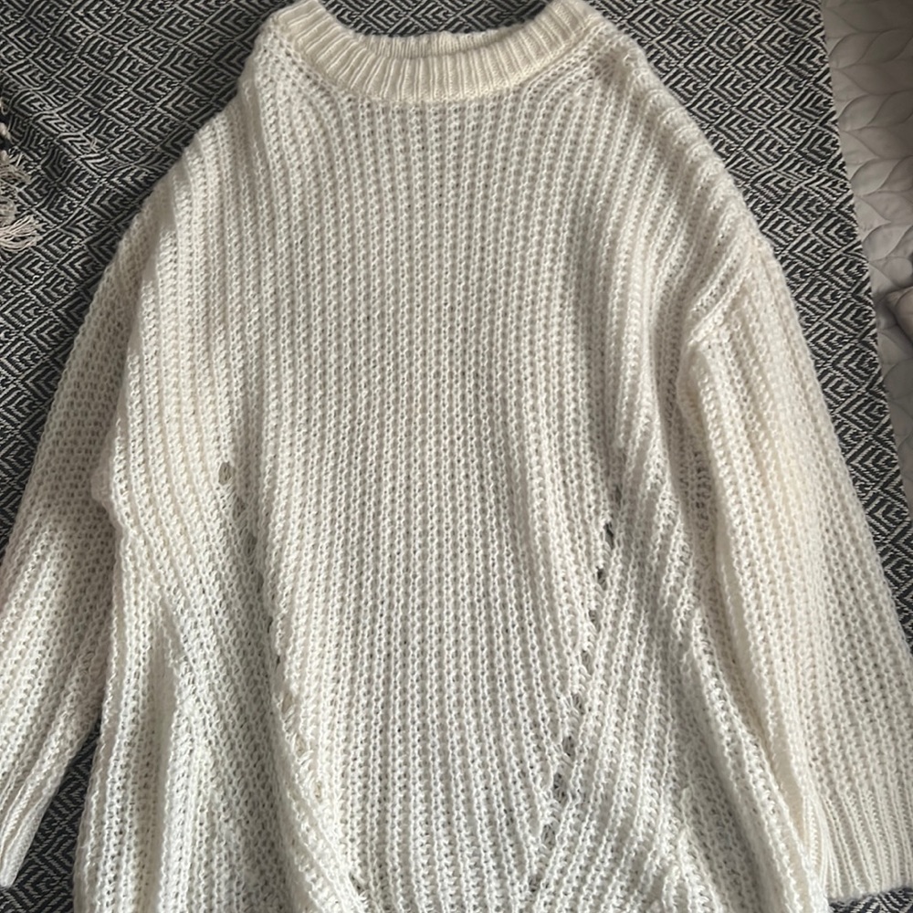 Beautiful white winter sweater